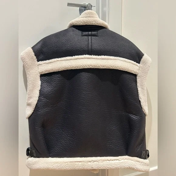 BLANKNYC Vegan Leather and Sherpa Vest - Picture 5 of 6